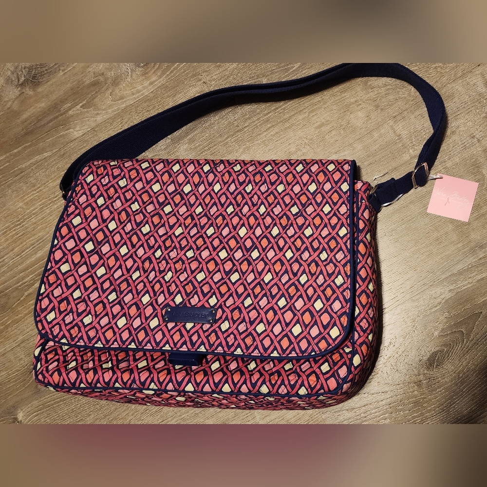 Vera Bradley Katalina Pink Diamonds Messenger Bag